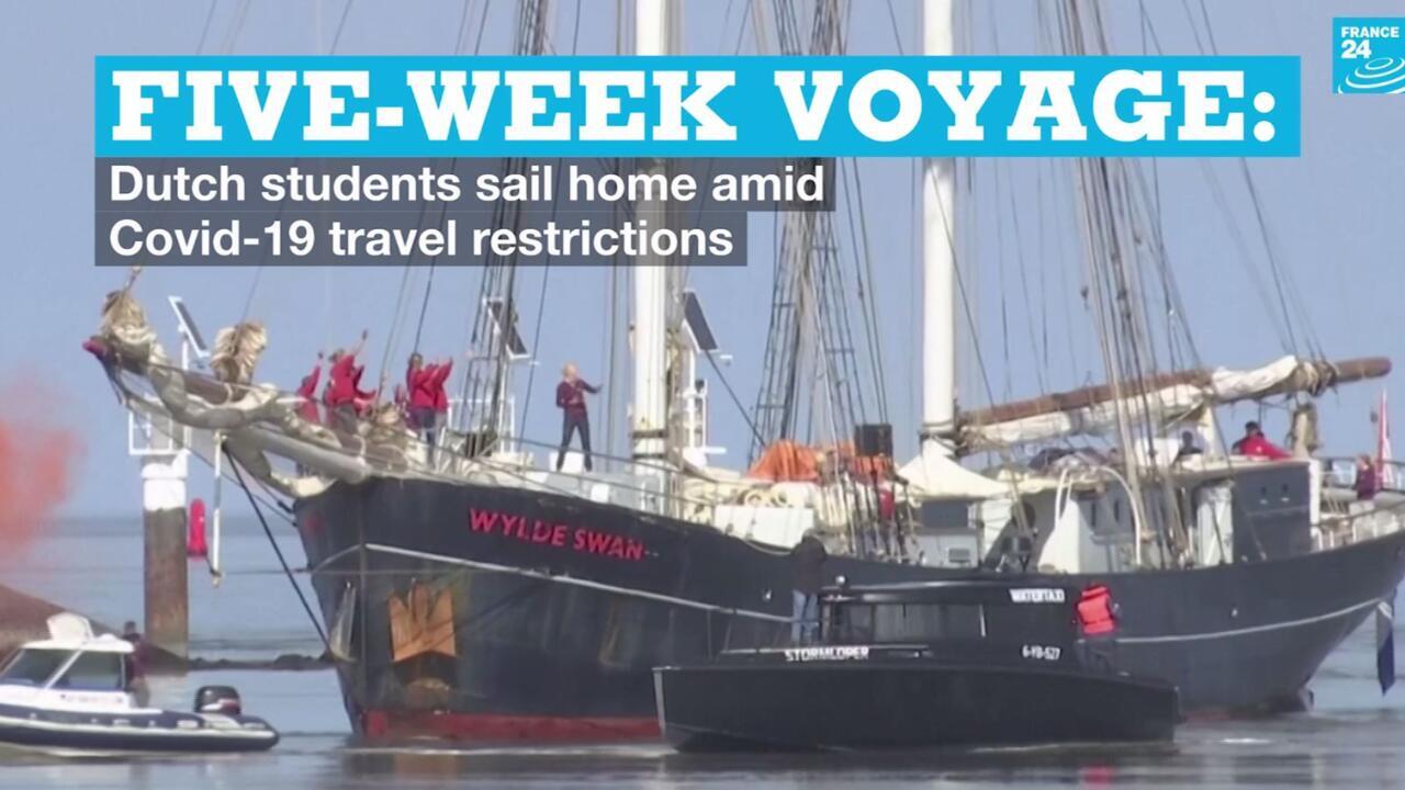 Fiveweek voyage Dutch students sail home amid Covid19 travel